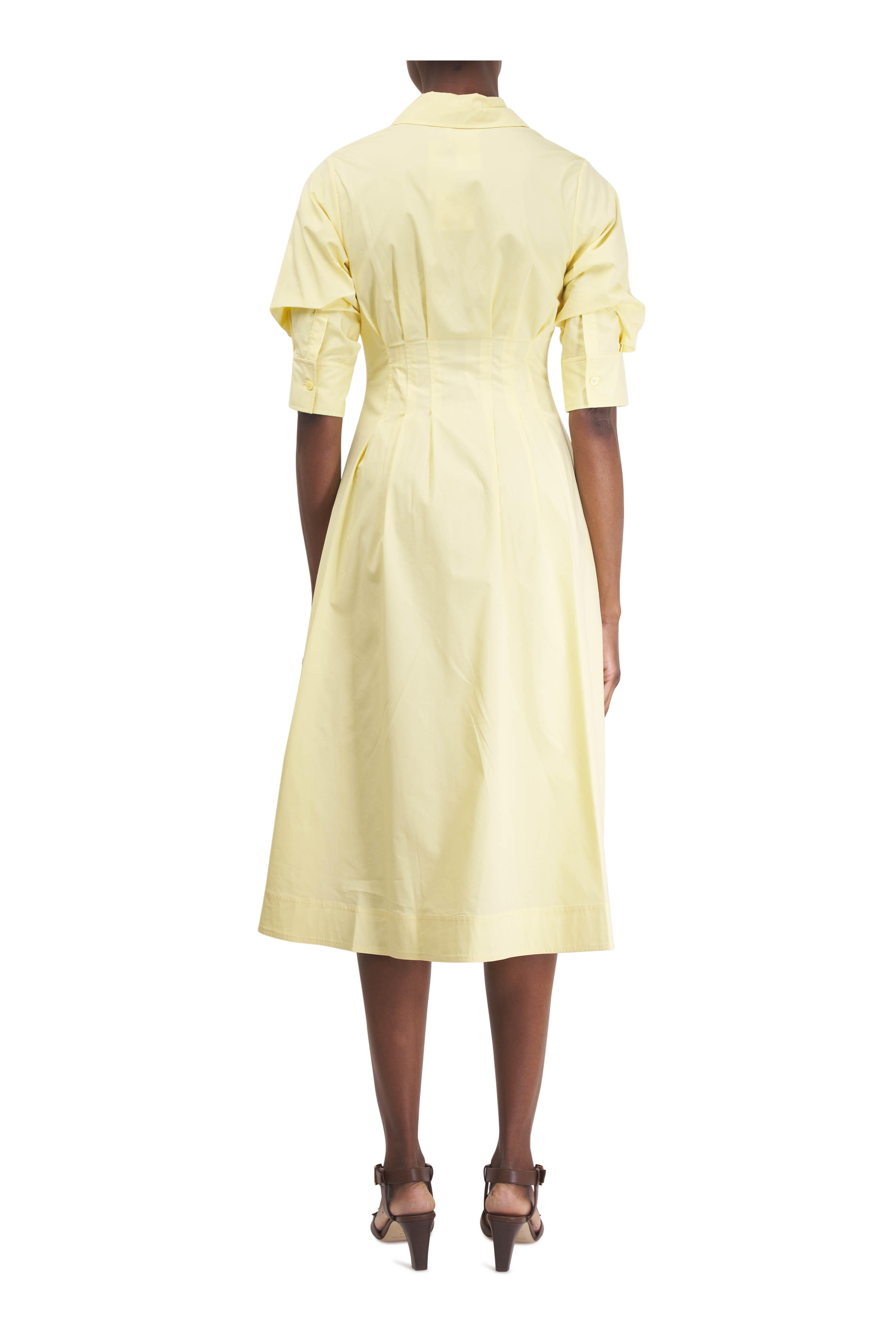 Simkhai - Jazz Buttercream Pintuck Midi Dress | Mitchell Stores