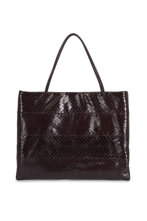 The Row Large Cecily Dark Brown Tote - view 2