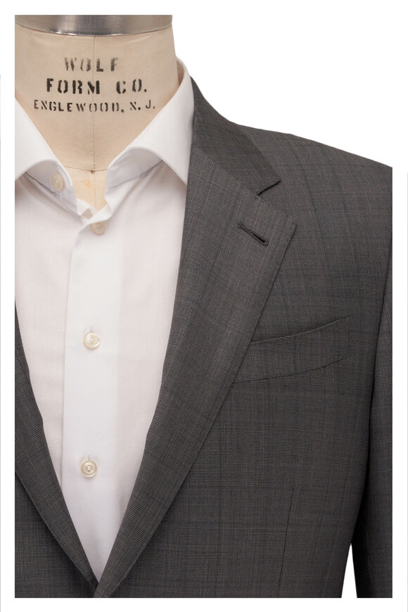 Zegna - Gray Glen Plaid Wool Suit 
