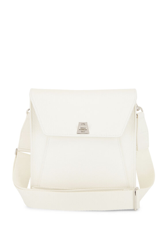 Akris Anouck White Leather Small Messenger Bag