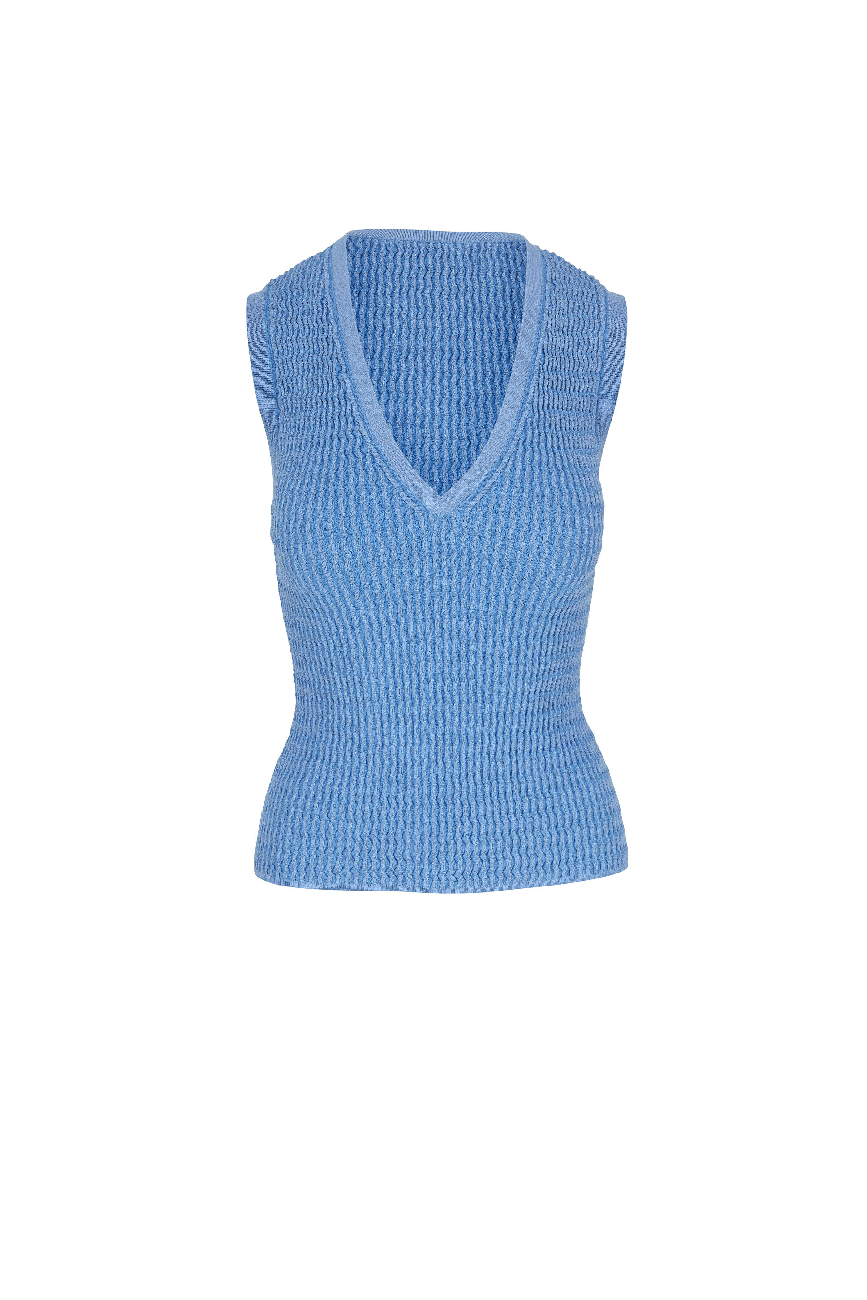 Veronica Beard - Sid Light Blue Sleeveless Pullover