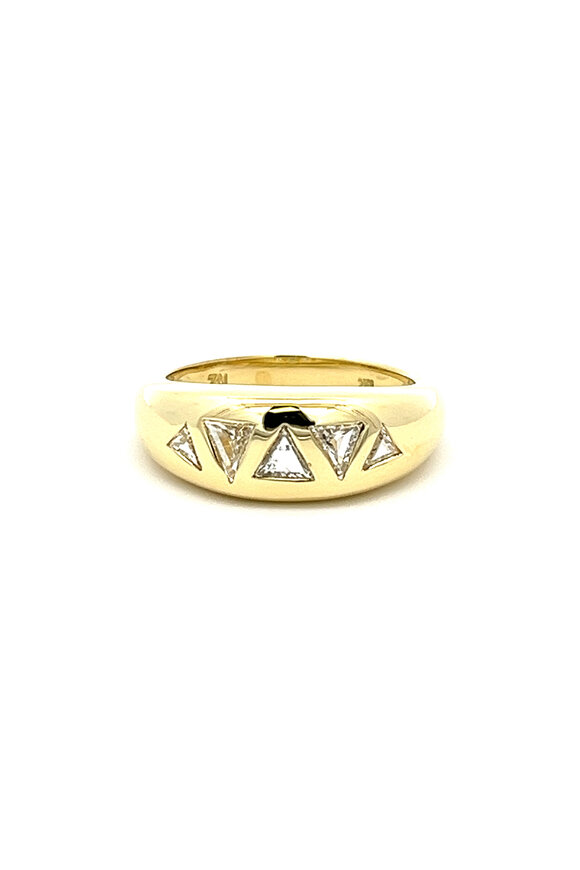 Lauren K 18k Yellow Gold Diamond Olena Band