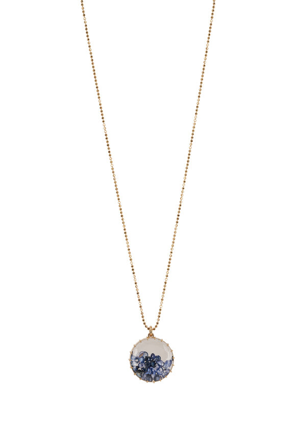 Renee Lewis Shake© 8.3CT Blue Sapphire Pendant Necklace