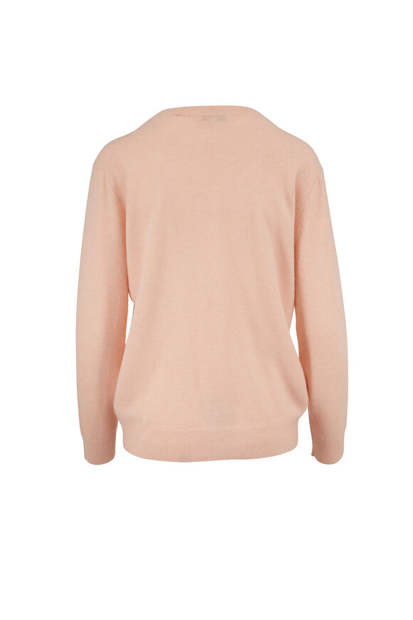 Vince - Weekend Peach Sorbet Cashmere V-Neck Sweater