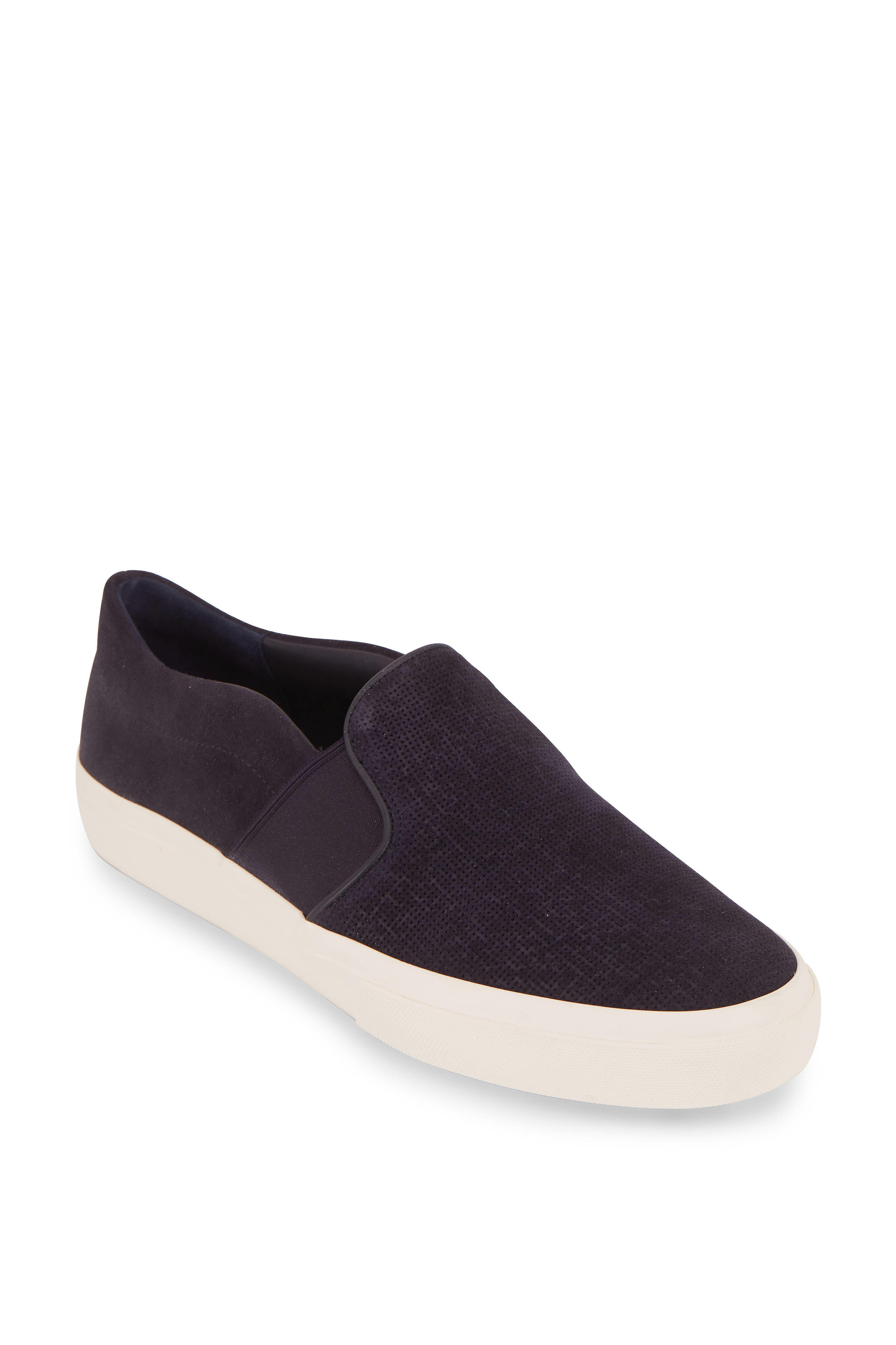 Vince - Fenton Coastal Blue Suede Slip-On Sneaker