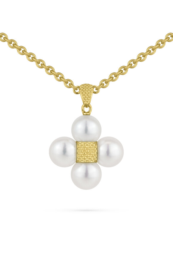 Paul Morelli  Sequence Akoya Pearl Pendant Necklace