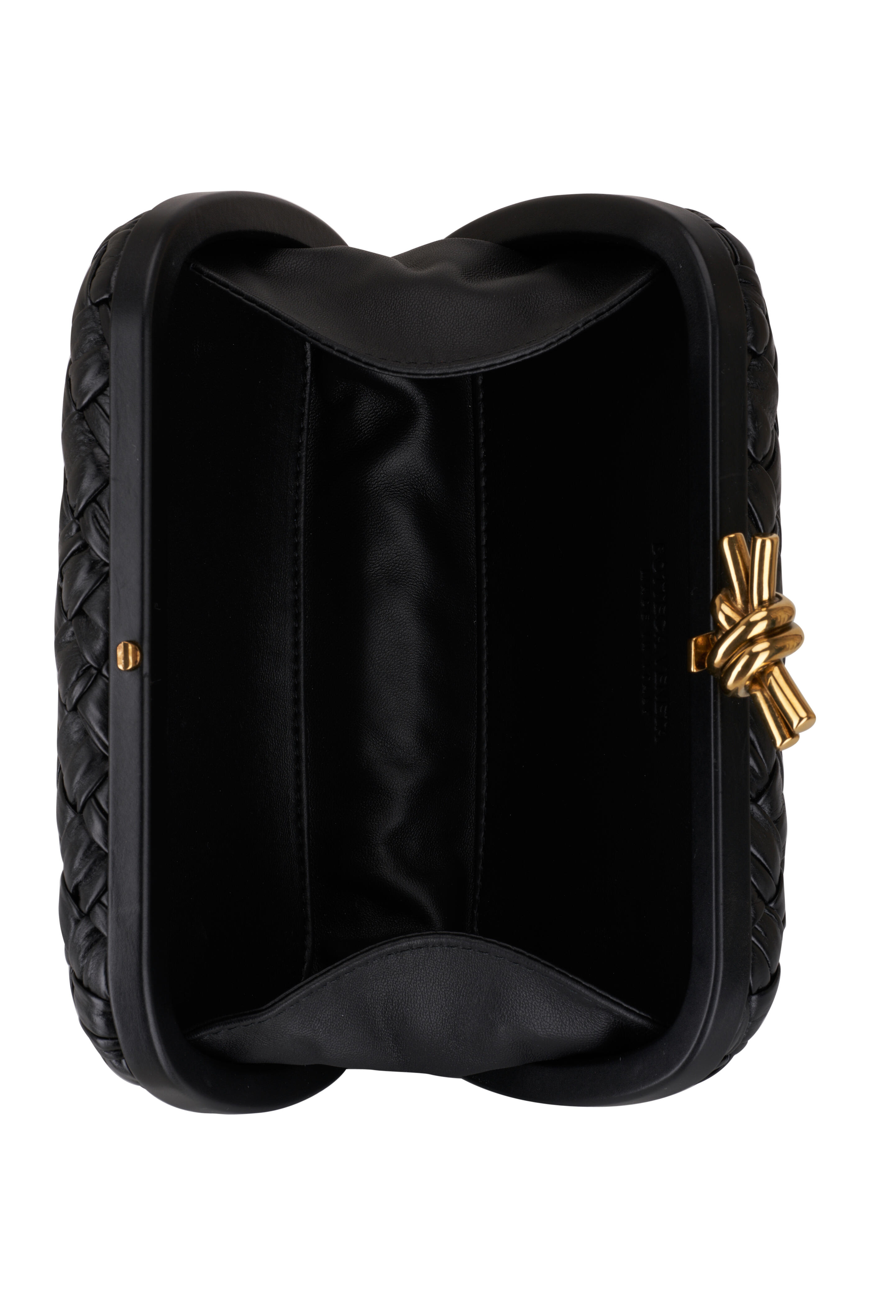 Bottega Veneta Leather Knot Minaudiere Clutch Bag