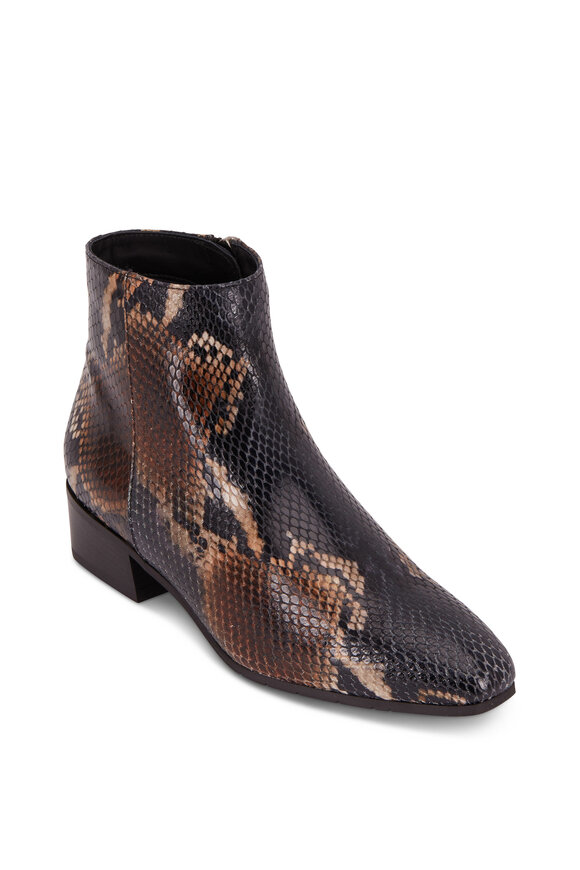 Aquatalia - Fuoco Snake Print Weatherproof Ankle Boot, 40mm