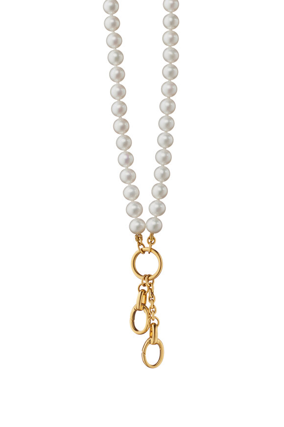 Monica Rich Kosann Yellow Gold & Fresh Water Pearl Charm Enhancer - view 1
