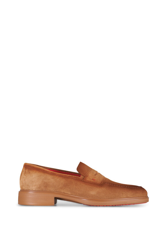 Santoni - Easy Sand Suede Loafer