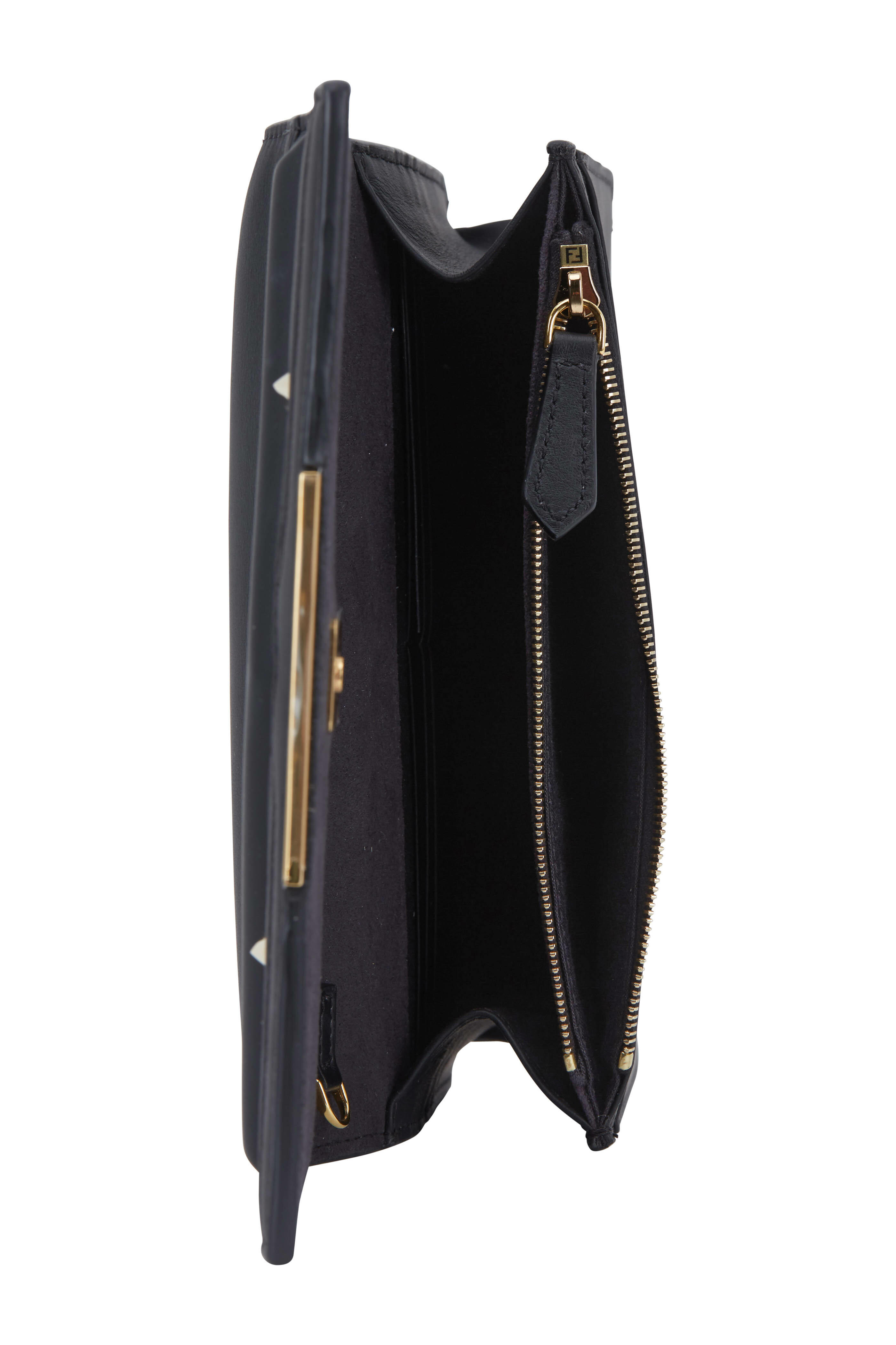 Fendi - Bag Bugs Black Leather Chain Mini Bag | Mitchell Stores