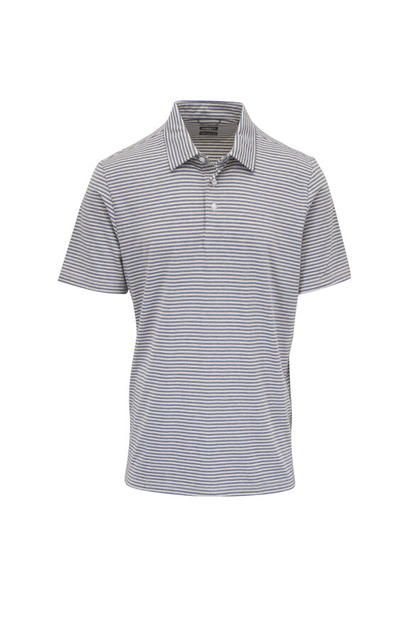 Faherty Brand Movement Pebble Beach Stripe Polo