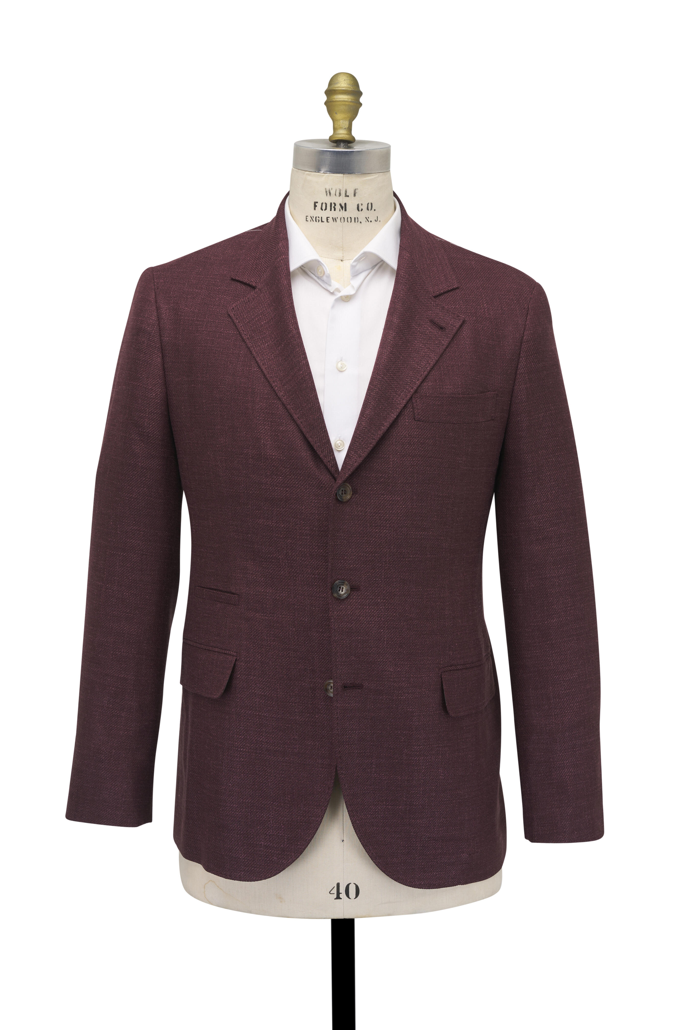 BRUNELLO CUCINELLI ワインレッドコート　38 BRUNELLO CUCINELLI ワインレッドコート 38 Brunello Cucinelli