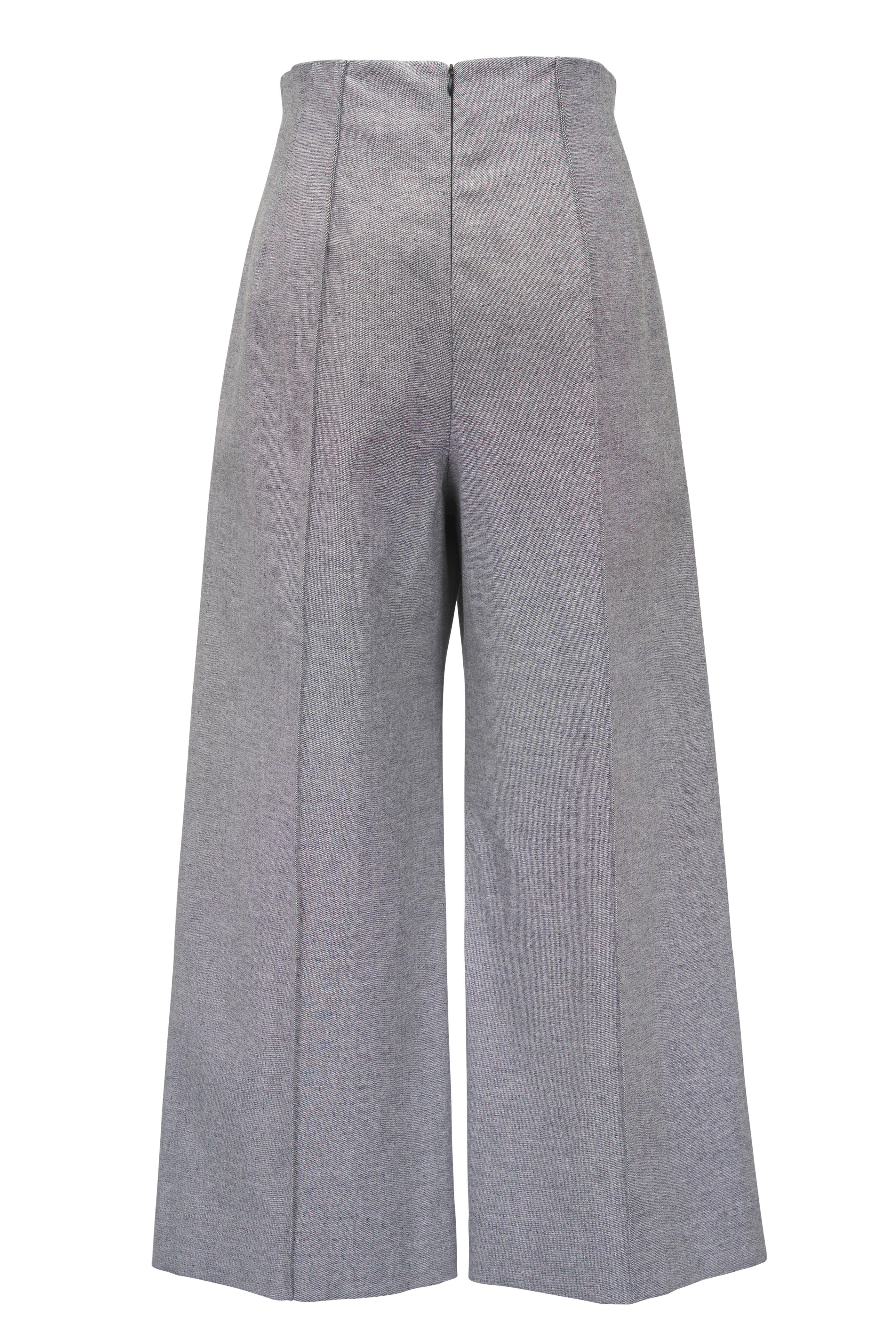 KZ_K Studio - Projection Gray Pintuck Wide Leg Pant