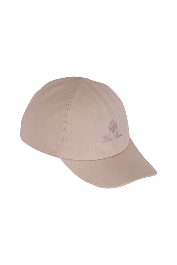 キャップ BRUNELLO CUCINELLI LINEN BLEND BASEBALL CAP Linen blend baseball hat with logo embroidery BRUNELLO