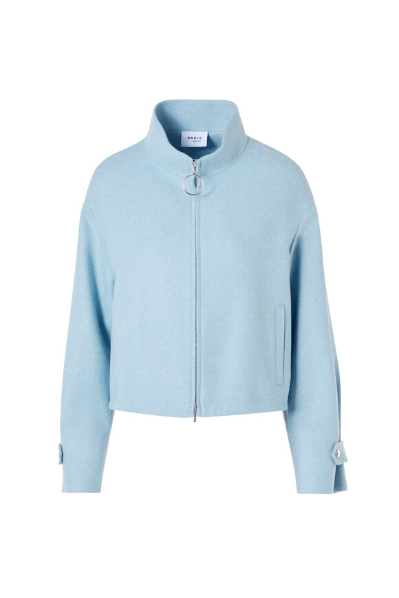 Akris Punto Light Blue Blouson Jacket - view 1