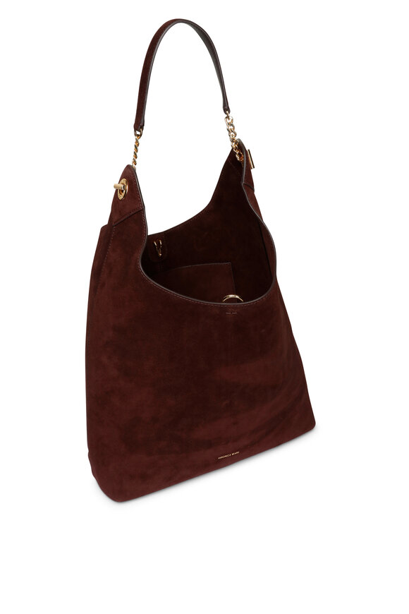 Veronica Beard Jour Espresso Suede Shoulder Bag - view 4
