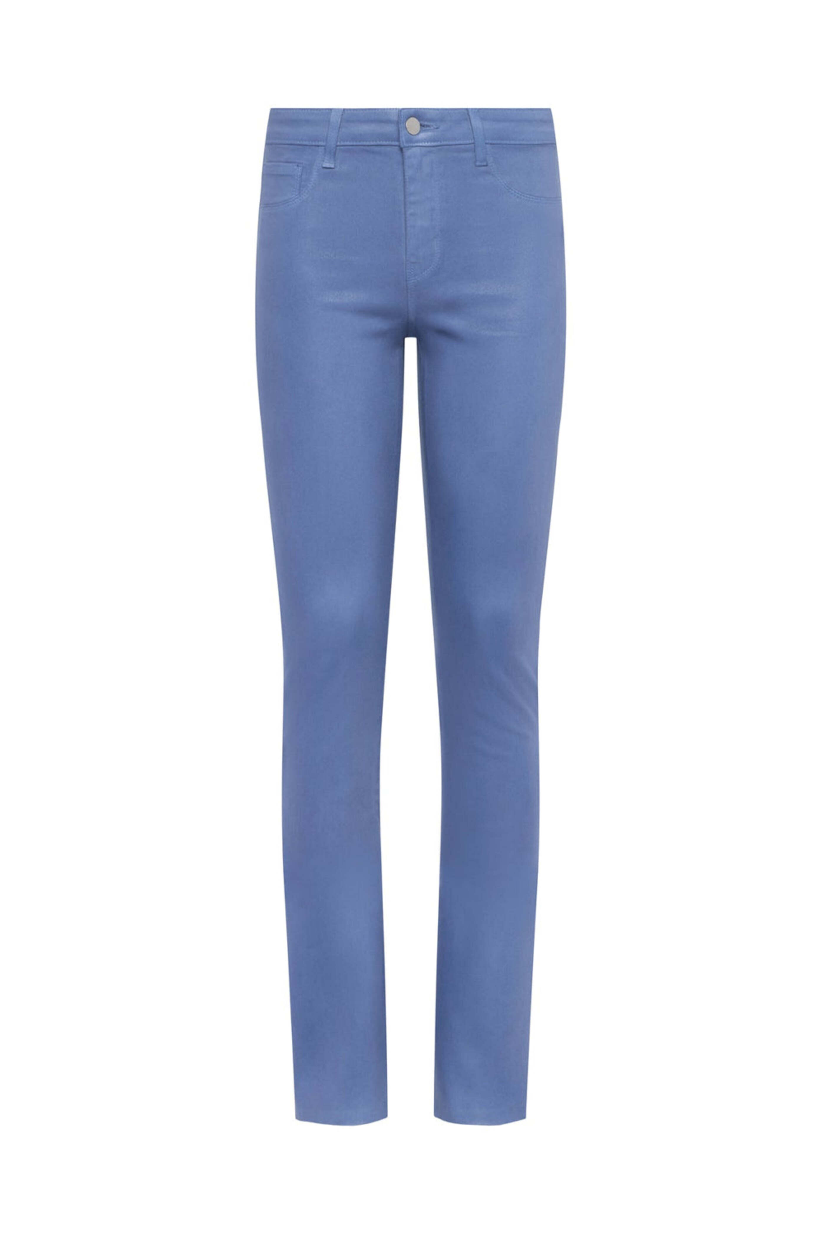 L'Agence - Ruth High Rise Straight Jean in Wild Wind Coated