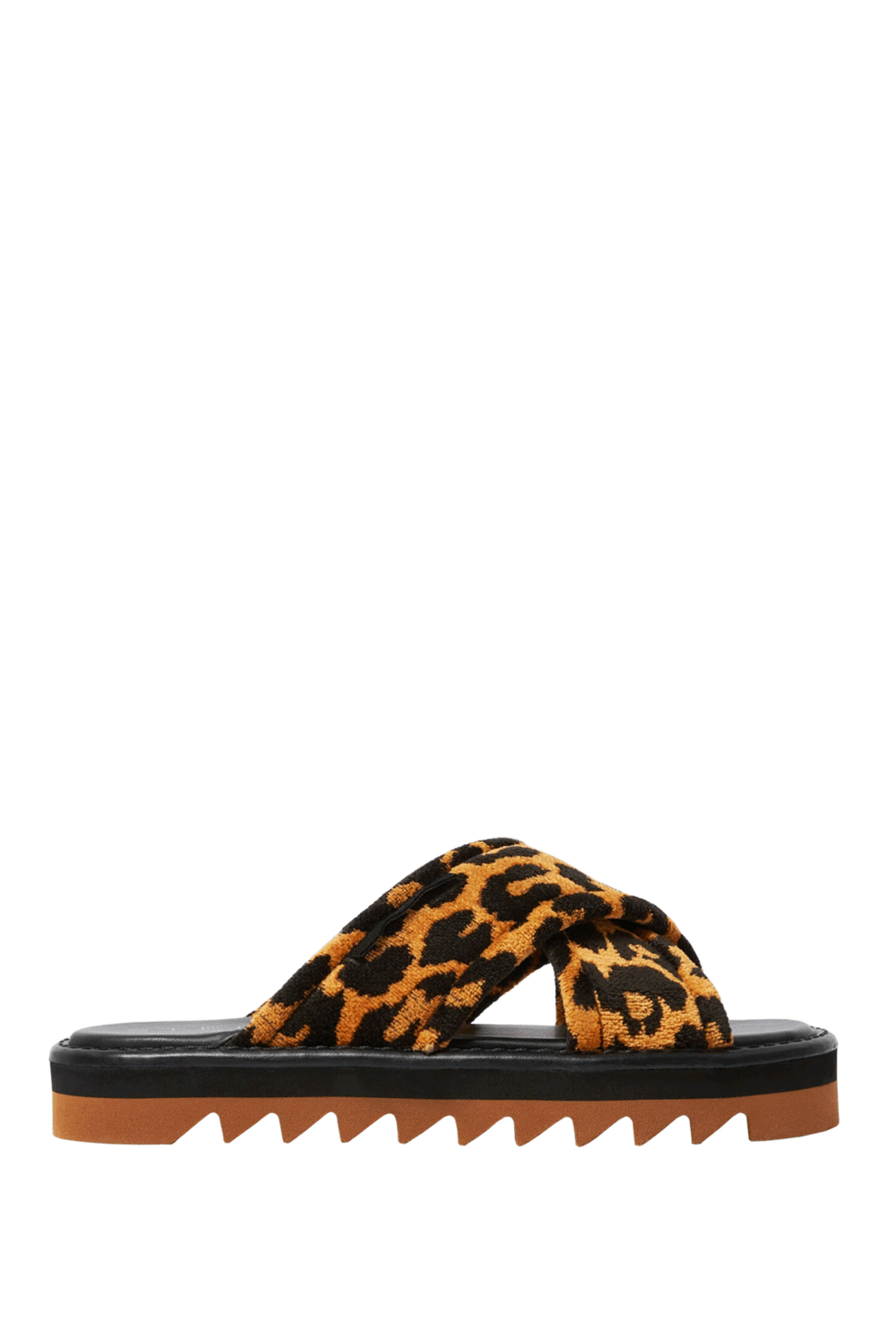Stella McCartney - Sneak-Elyse Twisted Sandal in Leopard