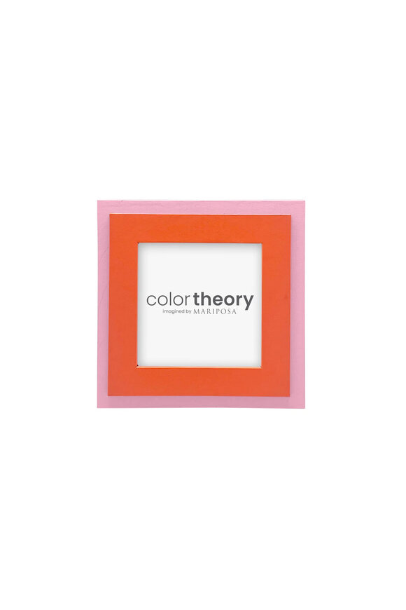 Mariposa Tiered Pink & Tangerine 4x4 Frame