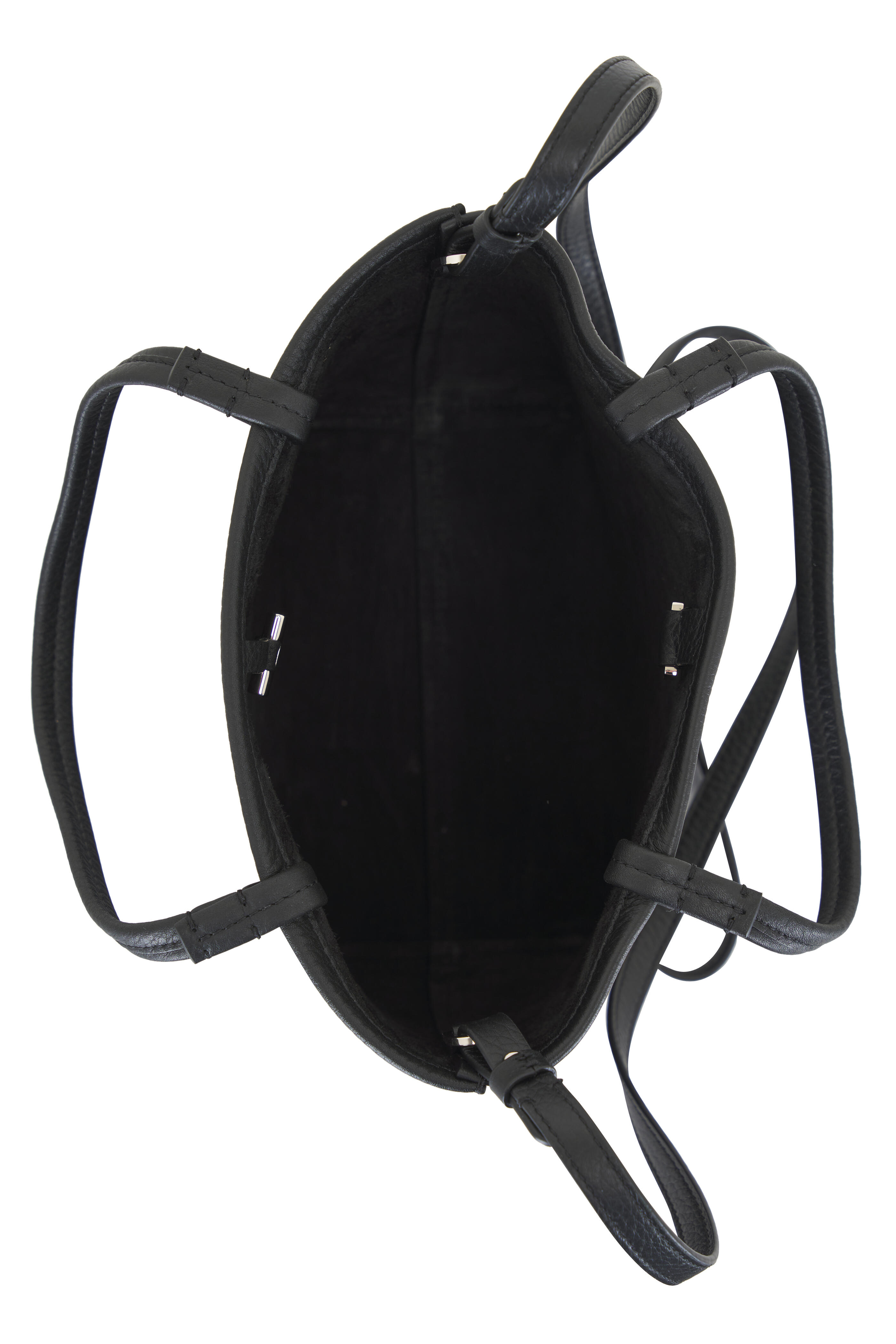 The Row - Small Park Black Leather Tote Bag