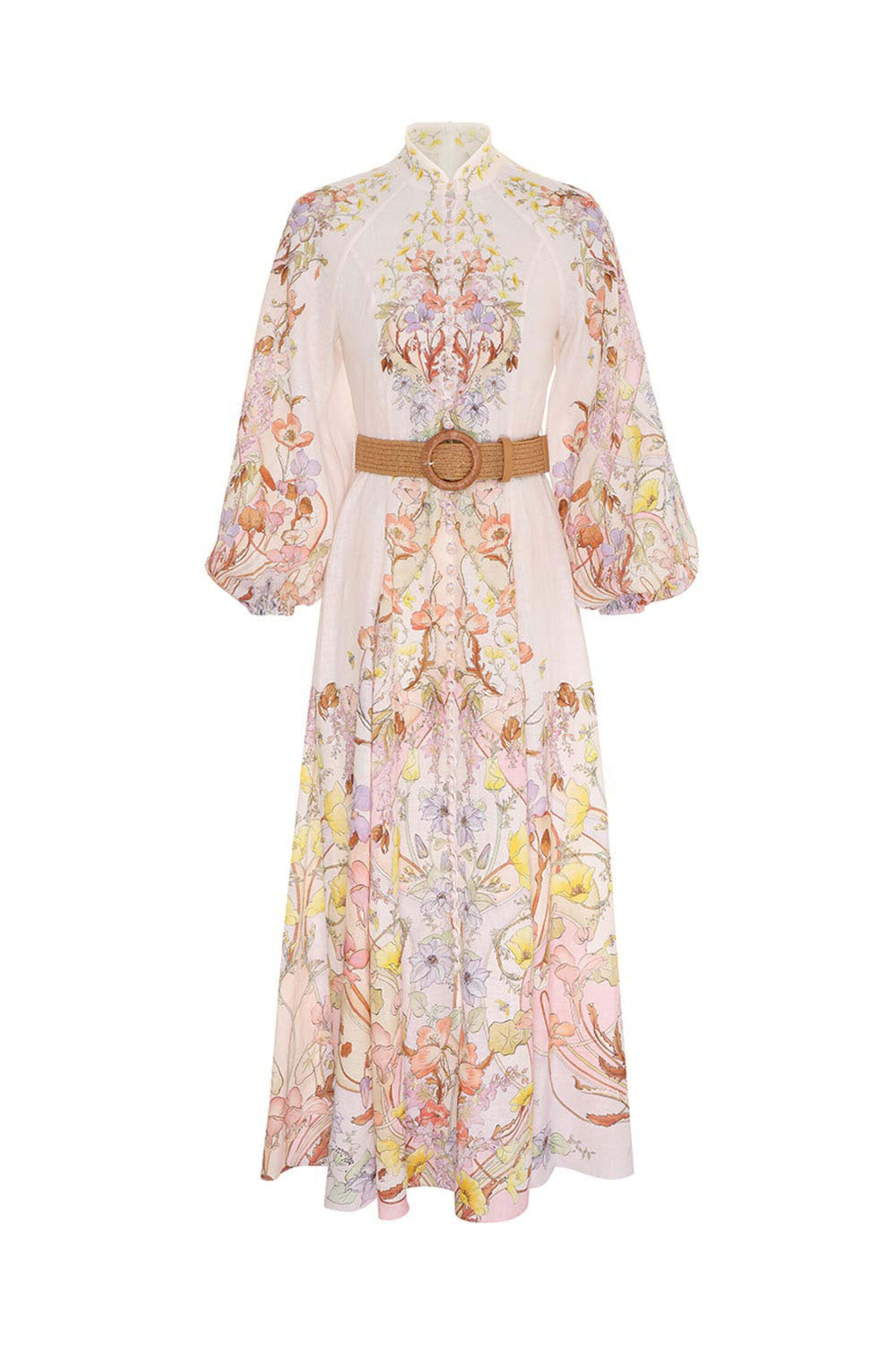 knee length dresses for ladies Illuminate Buttoned Midi Dress – The Lake Forest Shop main image 1