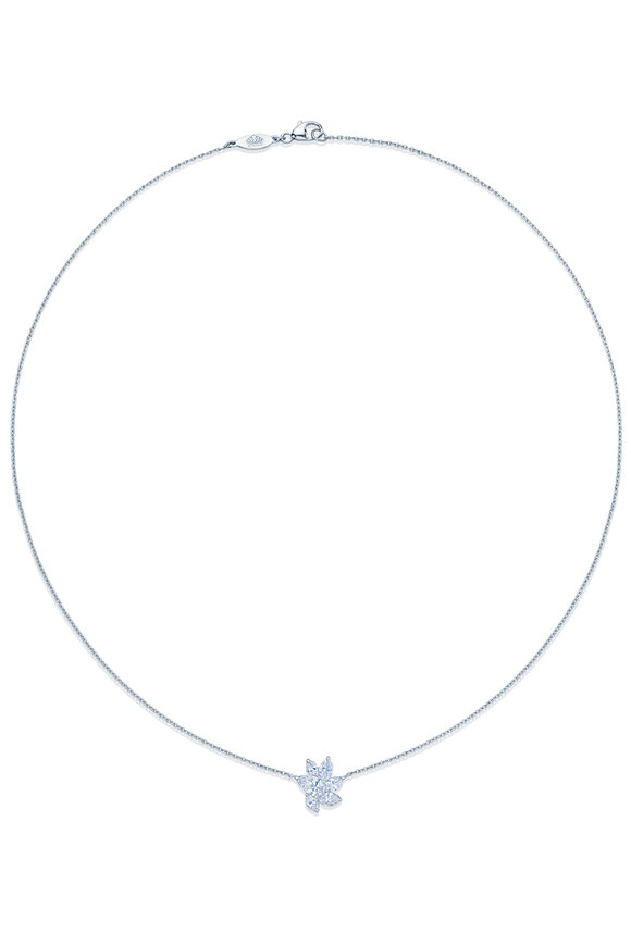 Kwiat Platinum Pinwheel Cluster Pendant Necklace - view 2