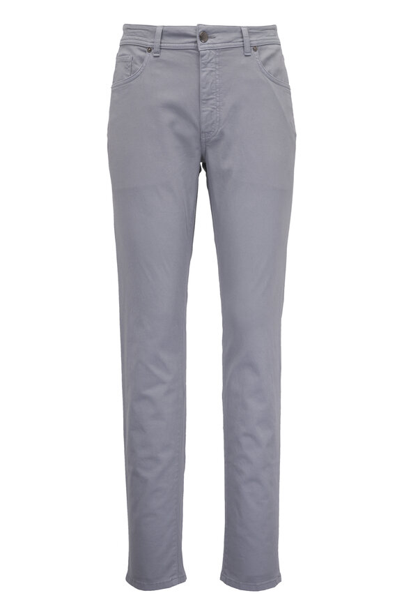 Barmas Dean Gray Cotton Twill Five Pocket Pant