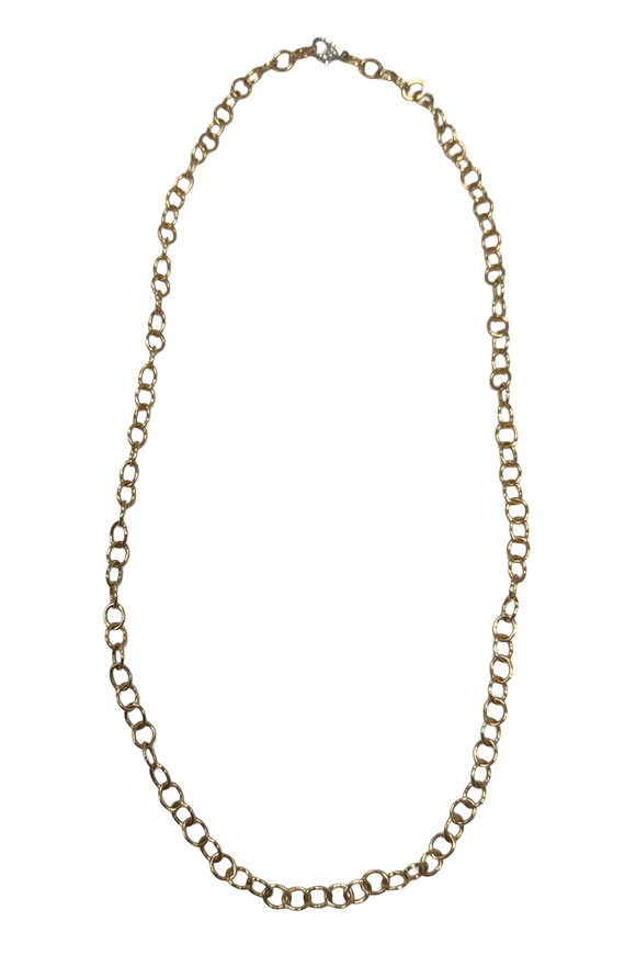 Aaron Henry 18k Rose Gold Handmade Oval Link Necklace - view 1