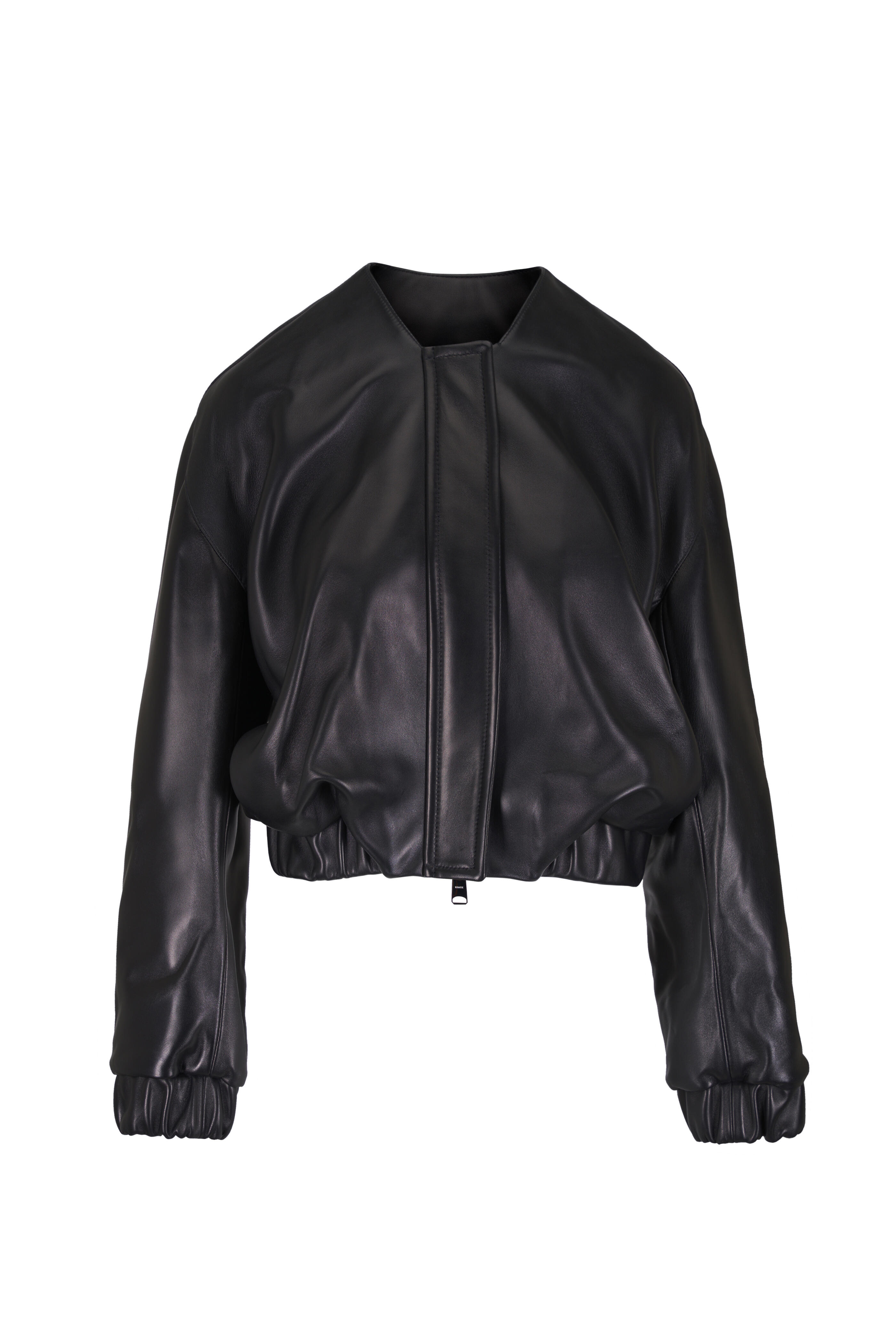 Khaite - Cordan Black Leather Jacket - view 1