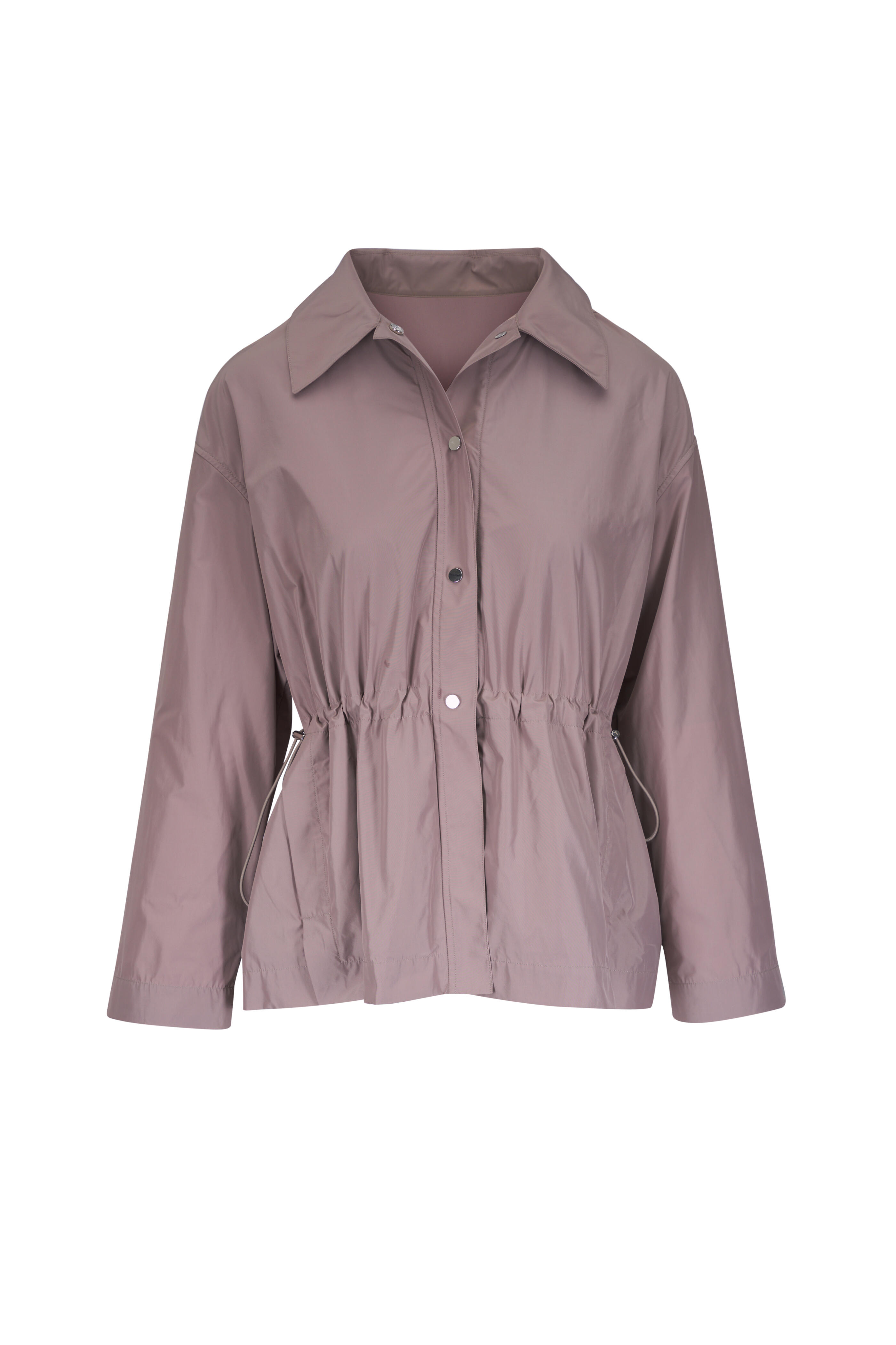 Lafayette 148 New York - Hickory Tech Twill Gathered Waist Oversized Jacket
