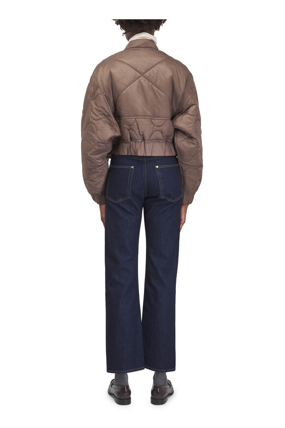 Agolde Iona Cocoa Quilted Jacket - view 4