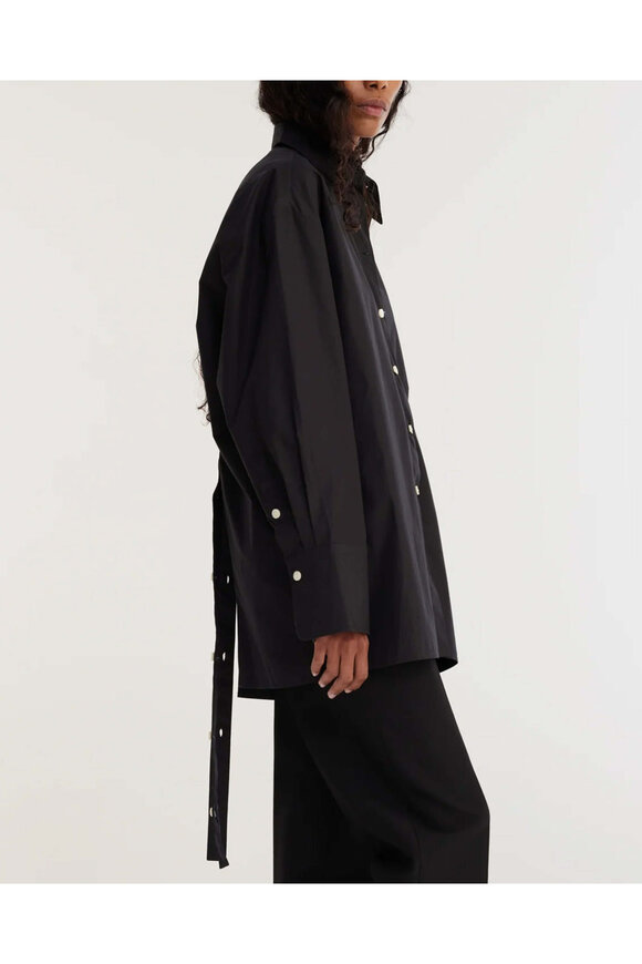 Rohe Frames Noir Open Black Shirt - view 3