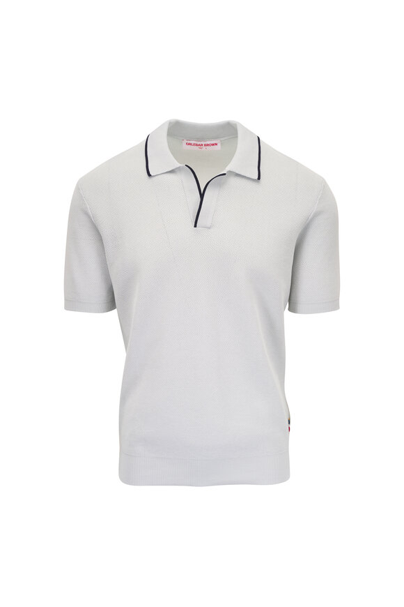 Orlebar Brown Surfside Blue Pique Polo