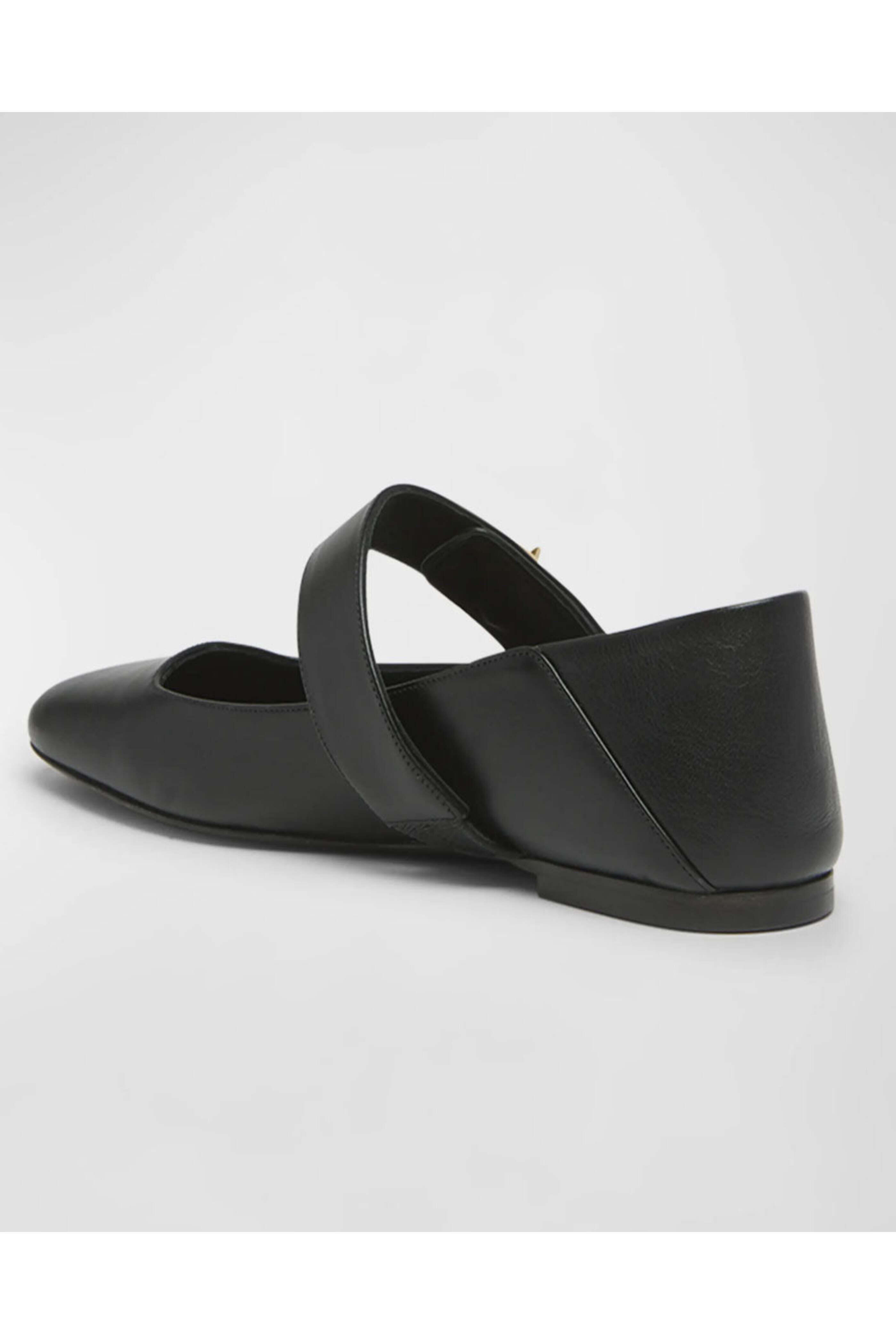 Valentino Garavani - VLogo Mary Jane Ballerina Flat in Nero