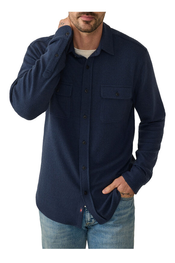 Faherty Brand Legend™ Brighton Navy Sweater Shirt - view 2