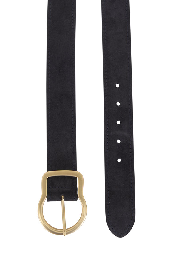 Dorothee Schumacher Suede Sensation Midnight Blue Suede Belt - view 2