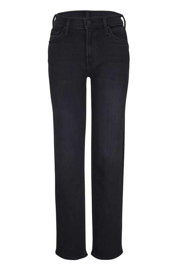 Mother The Newbie Skimp Black Straight Leg Jean - view 1