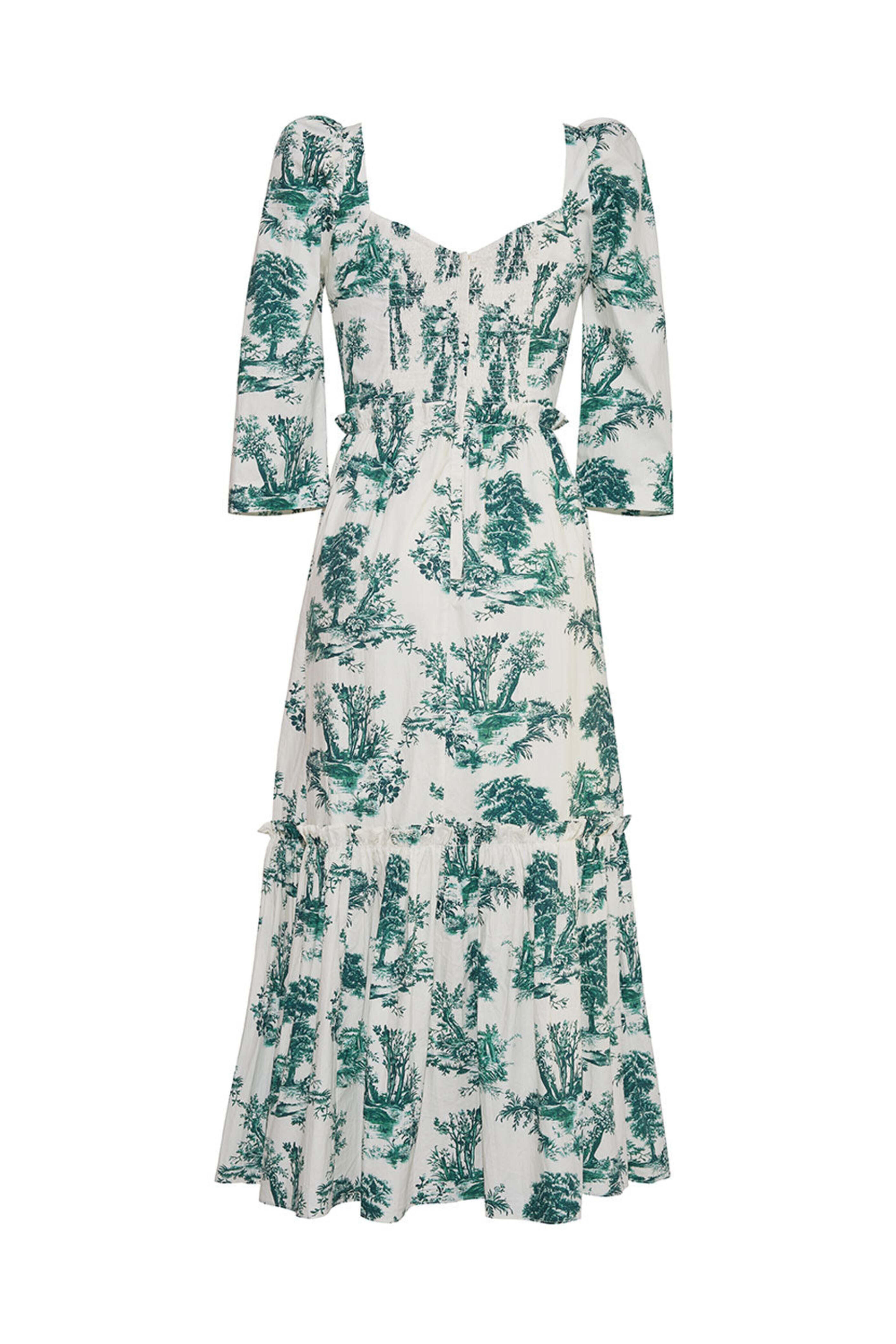 Cara Cara - Forest Toile Blue Hill Midi Dress