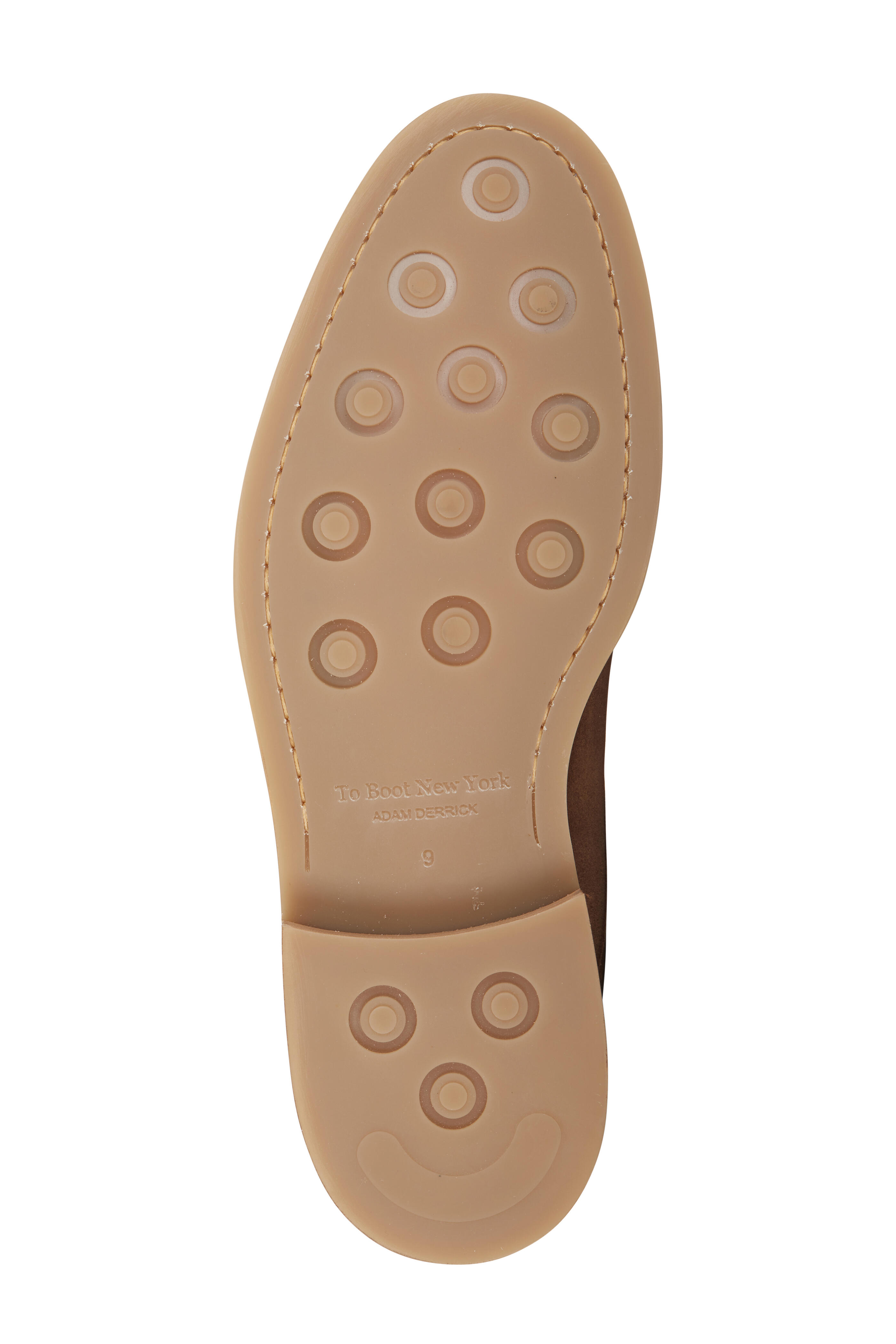 To Boot New York M\'s Walsh Brown Suede Oxford Shoes Crepe Sole US 13 MSRL $395 Bower Mid Brown Suede Monkstrap main image 3