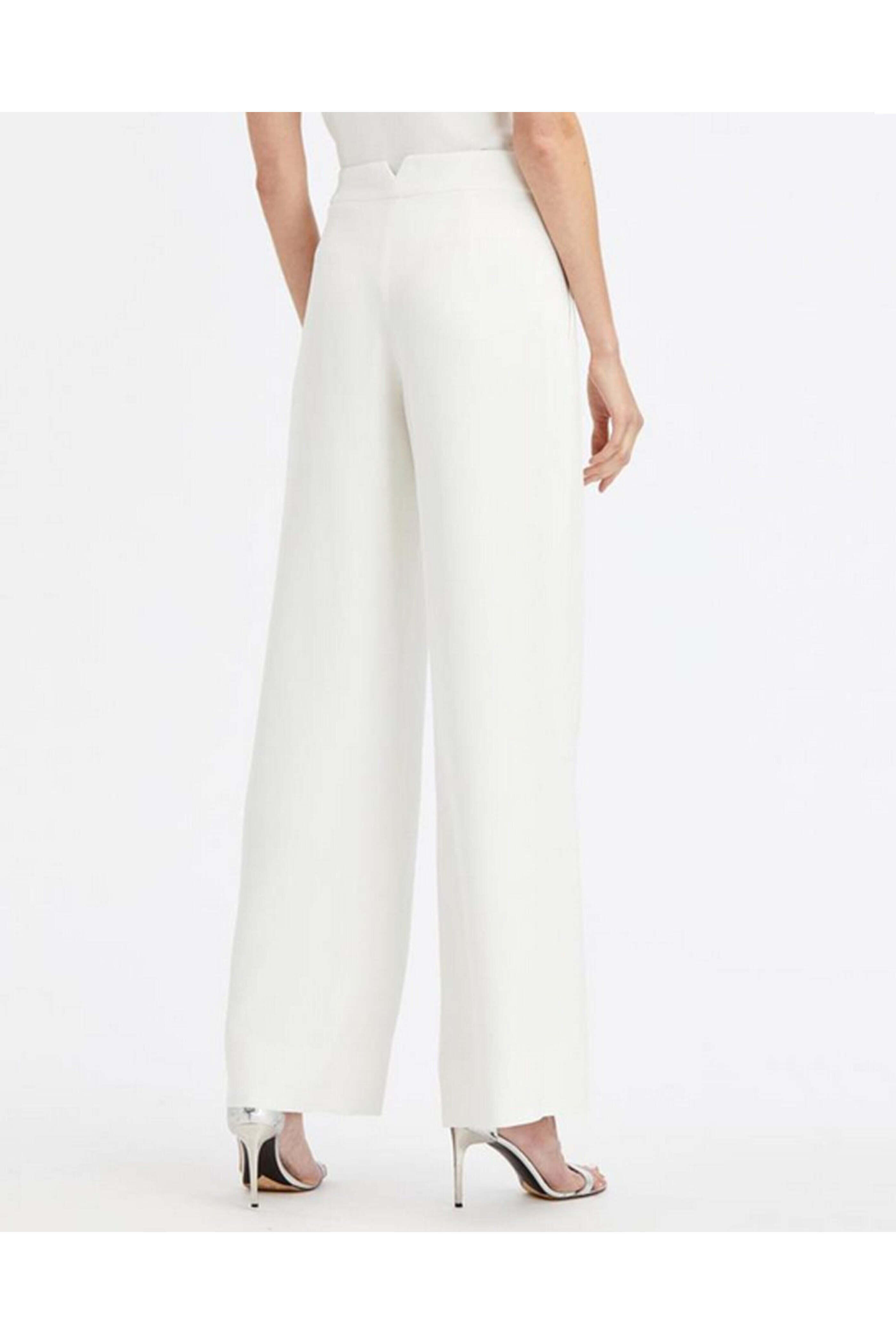 Oscar de la Renta - Ivory Wide Leg Pant