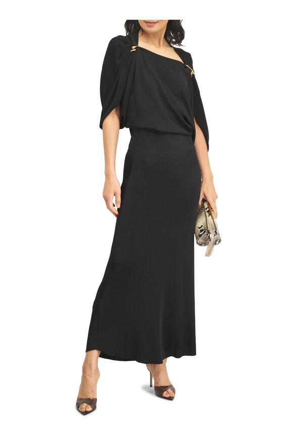 Gianvito Rossi Elle Black Plexi Sandal, 85mm - view 2