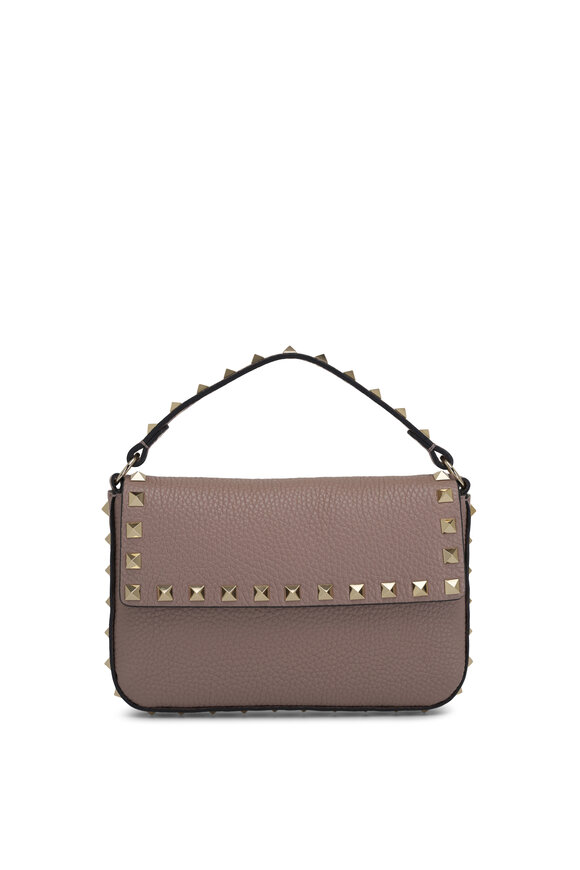 Valentino Garavani Mini Rockstud Poudre Leather Shoulder Bag