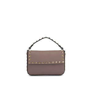 【VALENTINO】MINI ROCKSTUD CALFSKIN HANDBAG Valentino Garavani Rockstud Mini Calfskin Bag with Chain