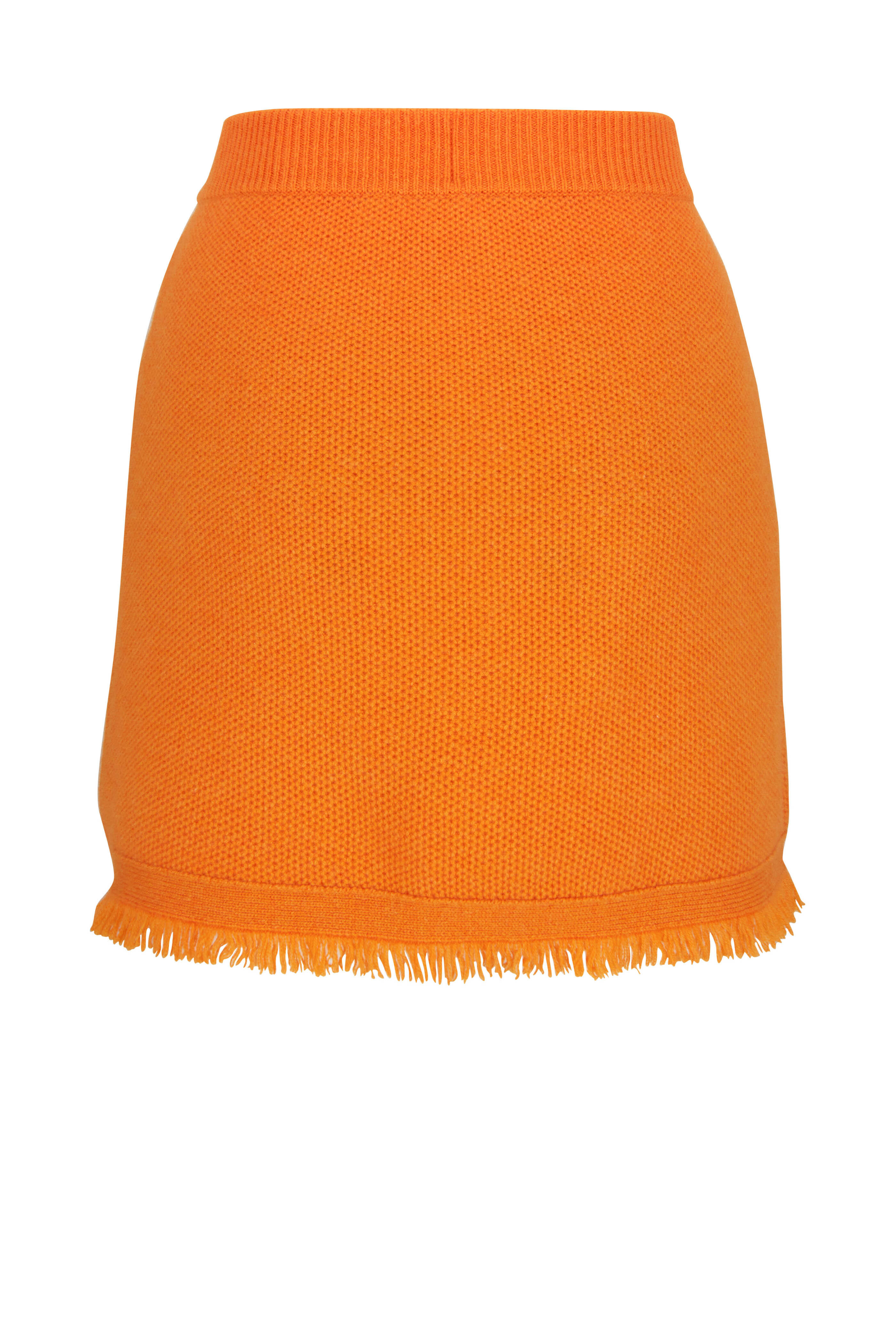 Lisa Yang - Adela Apricot Cashmere Skirt - view 4