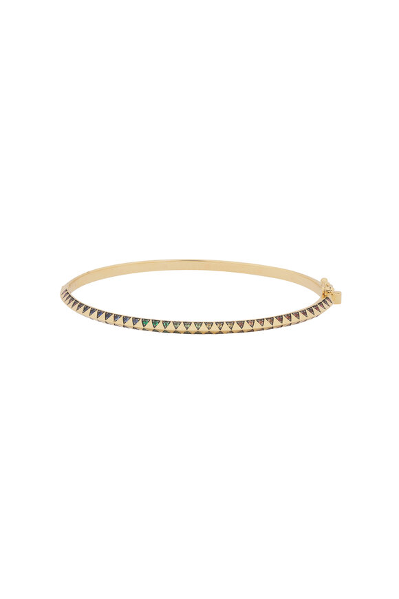 Harwell Godfrey Skinny Rainbow Talisman Bangle Bracelet