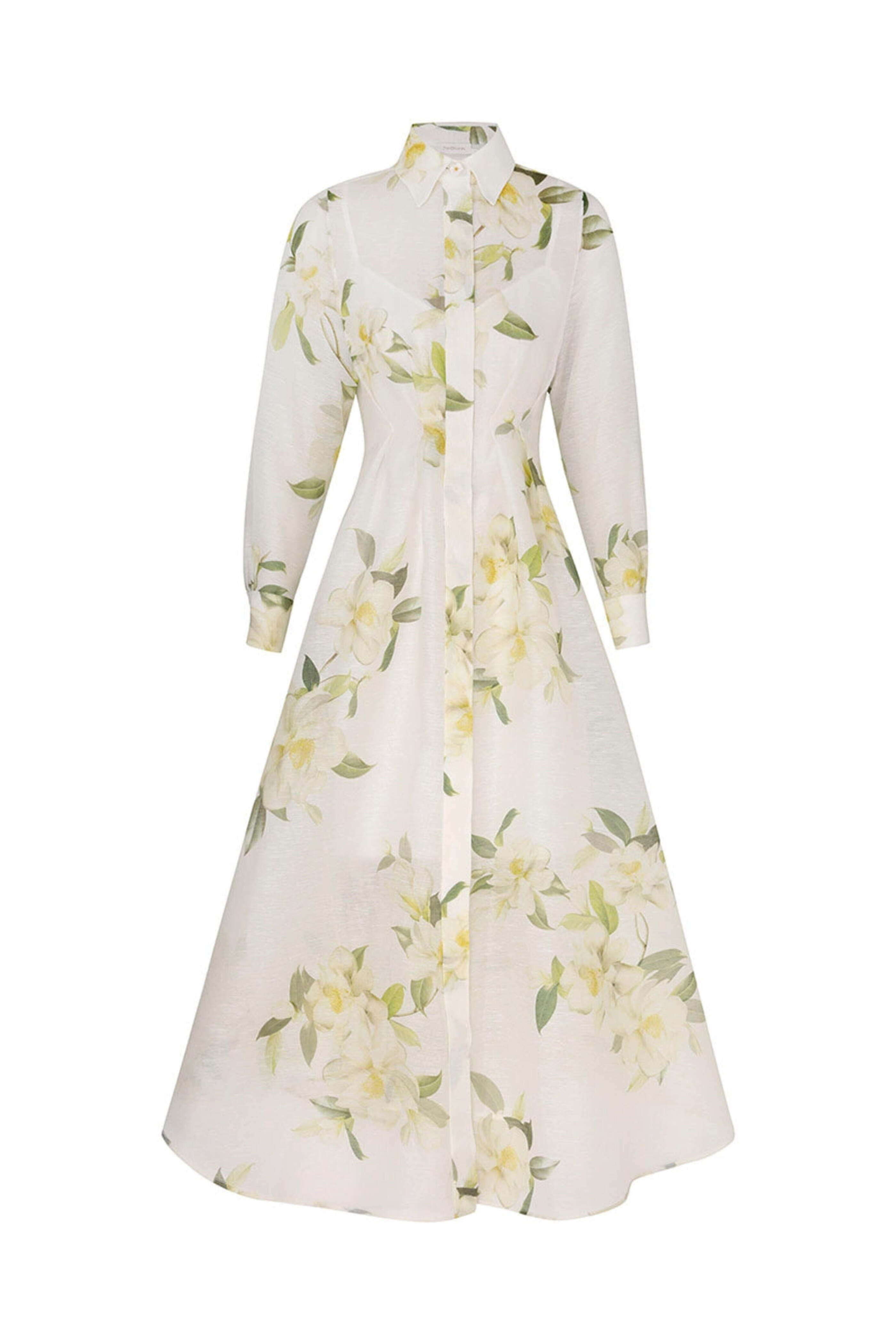 Zimmermann - Ivory Magnolia Harmony Shirt Dress