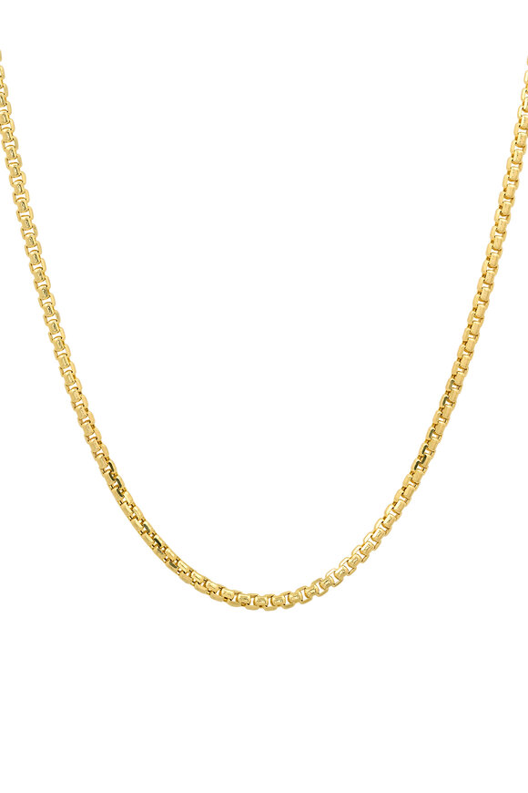 Helena Rose 14k Yellow Gold 16" Thick Box Chain