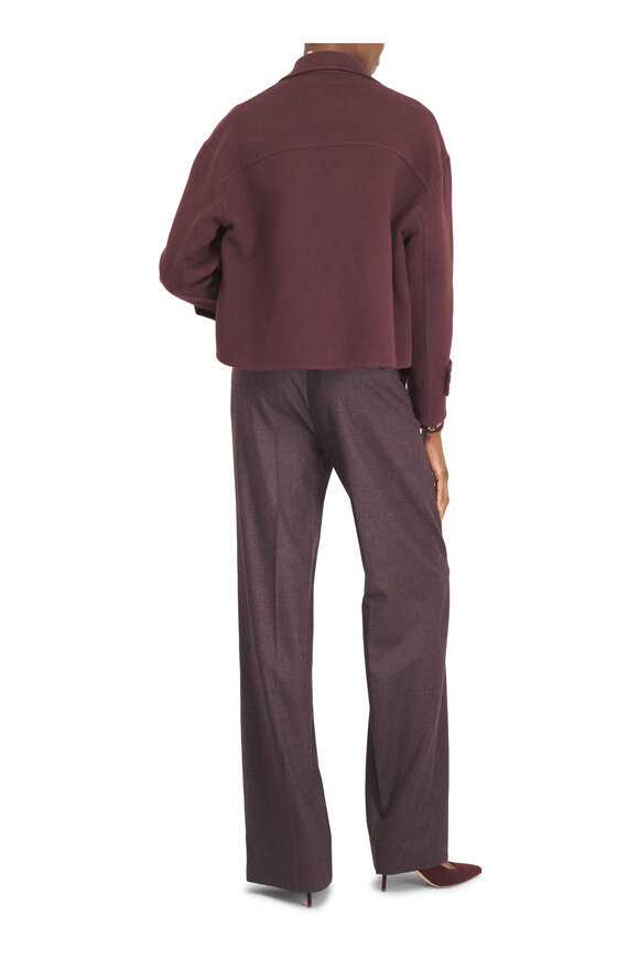 Kiton Bordeaux Silk Blouse - view 3