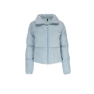 Moncler - Antre Light Blue Corduroy Puffer Jacket